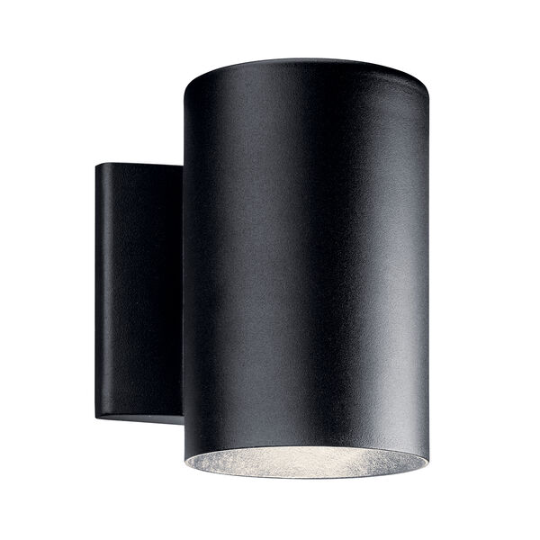 Textured Black LED Wall Sconce, image 1