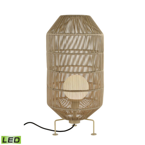 Corsica Beige One-Light Outdoor Round Floor Lamp, image 1