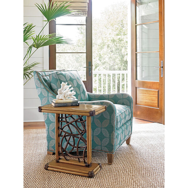 Twin Palms Brown Angler Accent Table, image 2