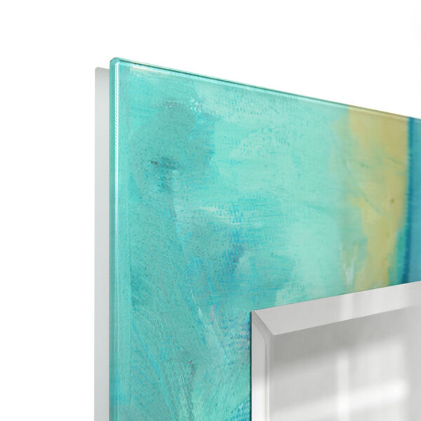 Sky Blue 40 x 30-Inch Rectangular Beveled Wall Mirror, image 5