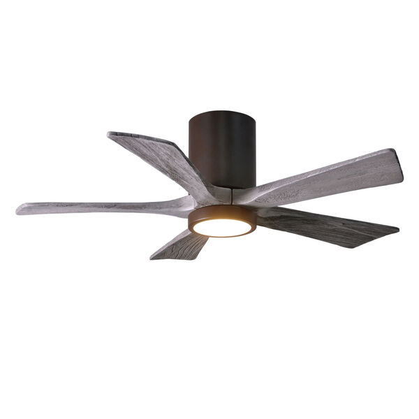 Irene Textured Bronze 42-Inch Ceiling Fan with Five Barnwood Tone Blades, image 1