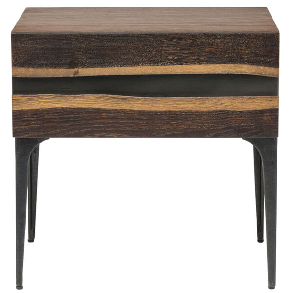 Prana Brown and Black Side Table, image 2