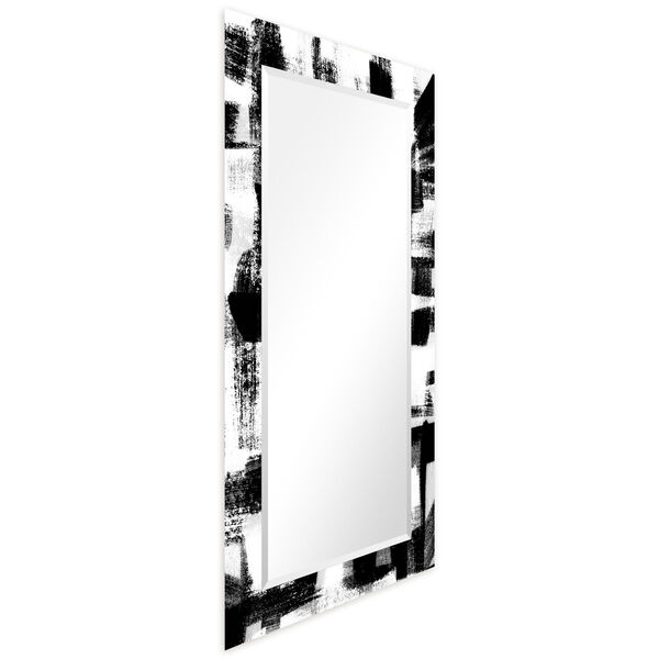 Jam Session Black 54 x 28-Inch Rectangular Beveled Wall Mirror, image 2