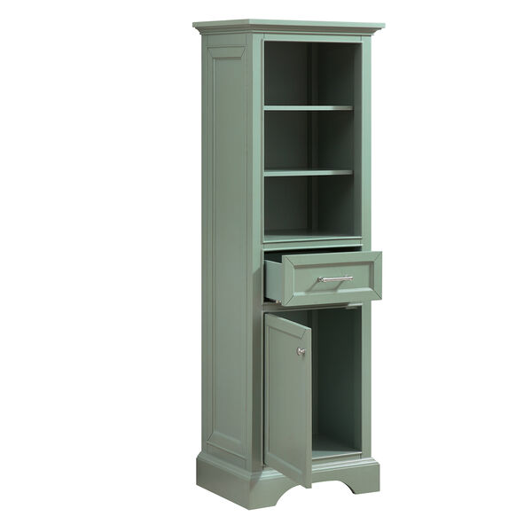 Mercer 22 inch Linen Tower in Sea Green finish, image 3