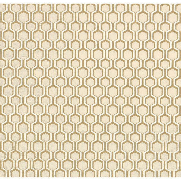 Ronald Redding Handcrafted Naturals Gold Bee Sweet Wallpaper, image 3