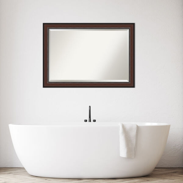 Harvard Walnut 41W X 29H-Inch Bathroom Vanity Wall Mirror, image 3