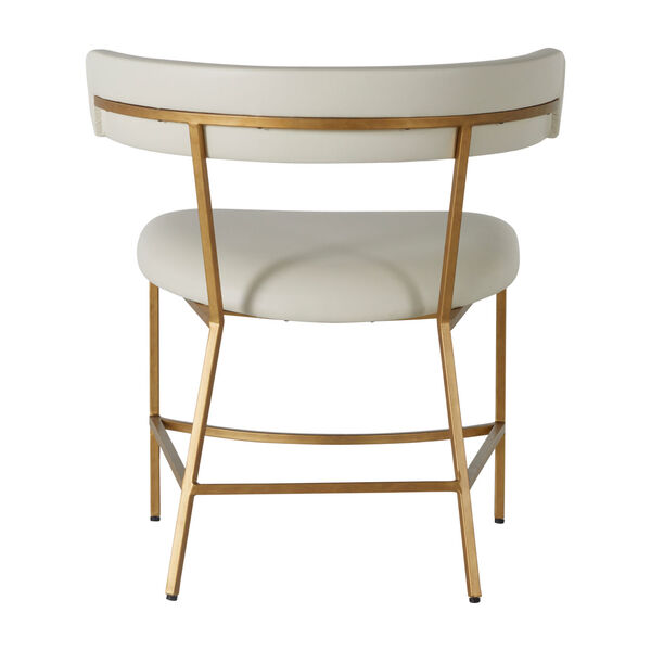 Matlock White and Gold Dining Chair, image 3