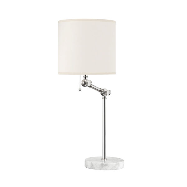 Essex Polished Nickel One-Light Table Lamp, image 1