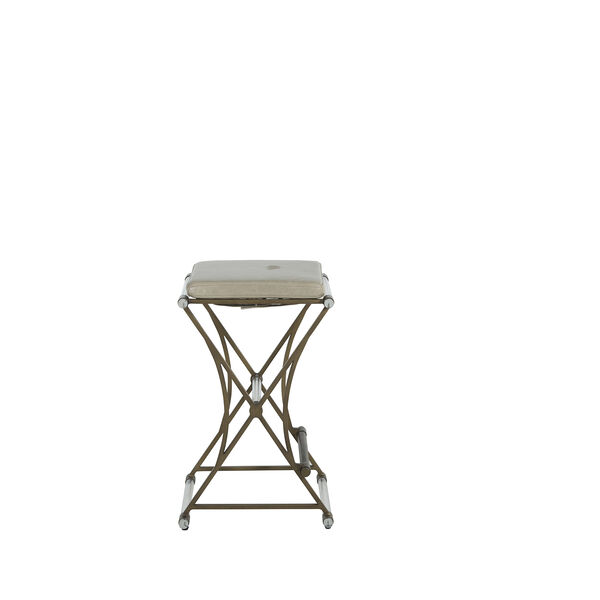 Flynn Clear Acrylic And Antique Gold Counter Stool, image 3