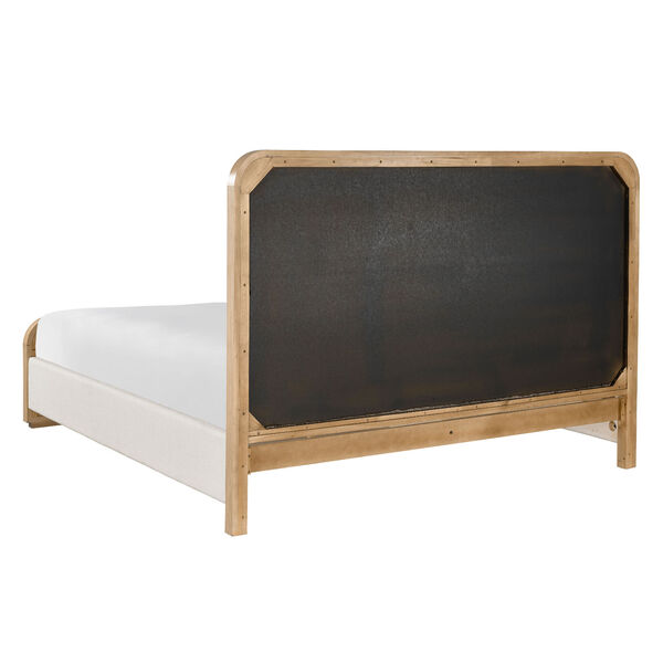 Nomad White and Tech Oak Complete Queen Bed - (Open Box), image 3