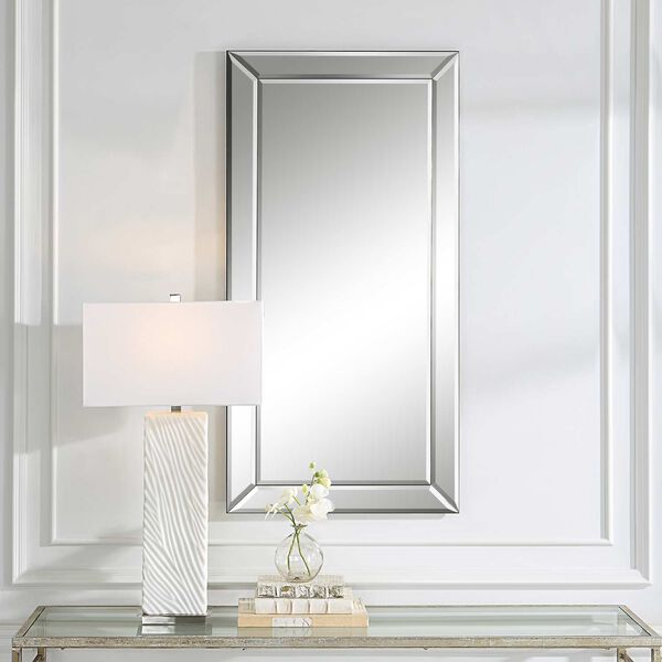Evelyn Bevel Framed 24 In. x 48 In. Wall Mirror, image 1