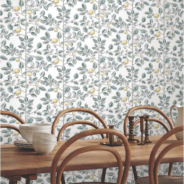 Limoncello Toile Forest Wallpaper, image 1