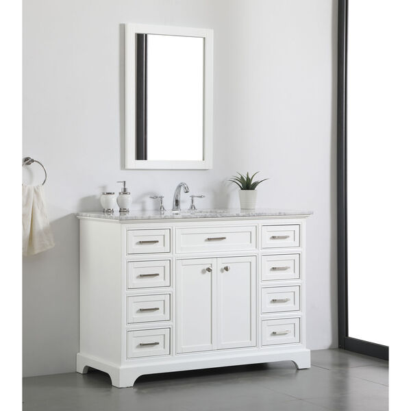 Americana White 48-Inch Vanity Sink Set, image 3