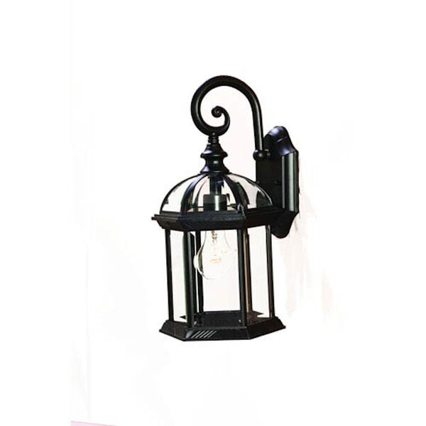 Dover Matte Black One-Light Wall Fixture, image 1