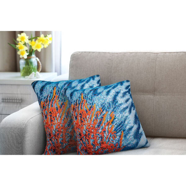 Marina Ocean Liora Manne Coral Indoor-Outdoor Pillow, image 3