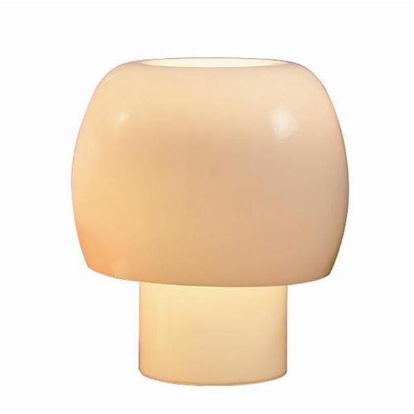Magik White Gloss Shroom Accent Lamp, image 1