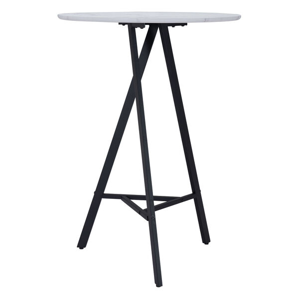 Rouen White and Black Bar Table, image 6