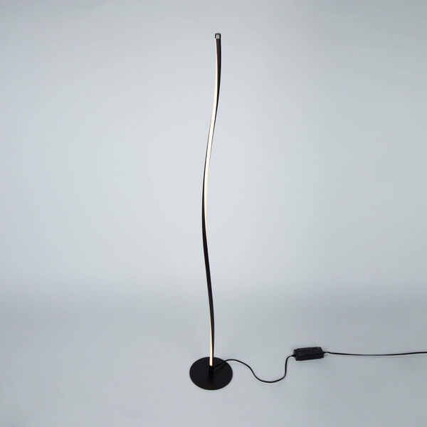Cortina Matte Black LED Floor Lamp, image 4