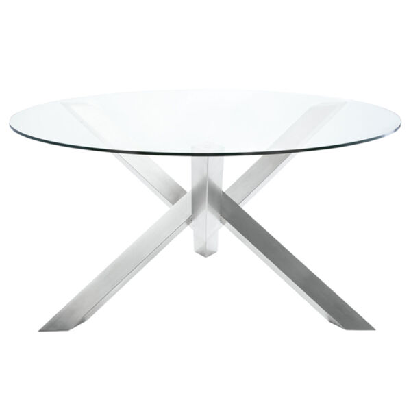 Costa Polished Silver Dining Table, image 3