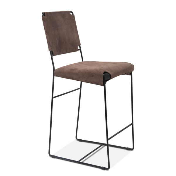 Melbourne Dark Gray and Black Counter Chair, image 2