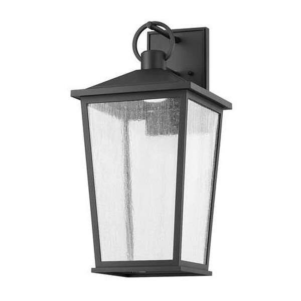 Soren Textured Black 13-Inch Integrated LED Outdoor Wall Sconce, image 1