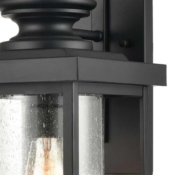 Minersville Matte Black Eight-Inch One-Light Outdoor Wall Sconce, image 5