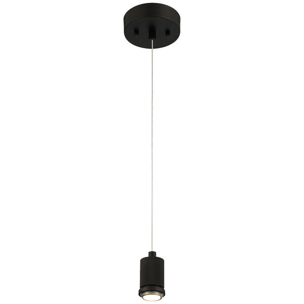 Port Nine Black Globe Outdoor Intergrated LED Pendant with Clear Glass, image 3