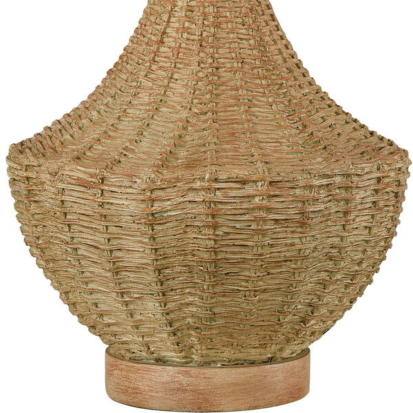 Rafiq Natural Rattan One-Light Outdoor Table Lamp, image 4