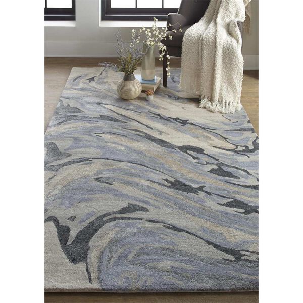 Dryden Blue Gray Taupe Rectangular 3 Ft. 6 In. x 5 Ft. 6 In. Area Rug, image 3