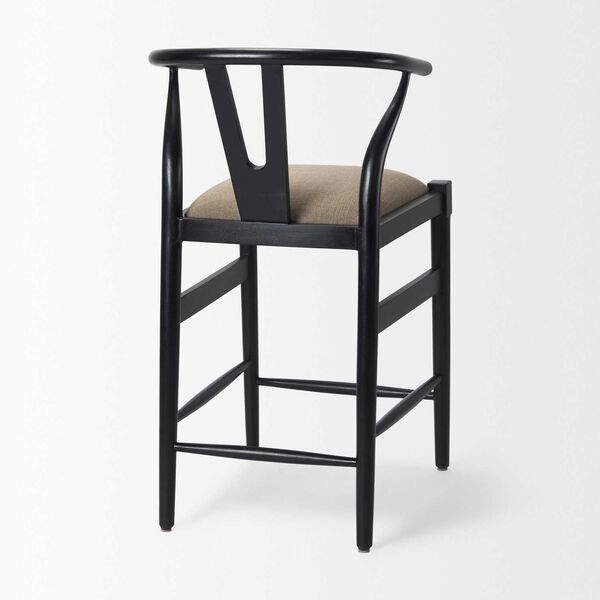 Trixie Gray Upholstered Seat Counter Stool, image 6