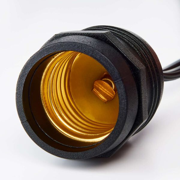 Black 24-Foot LED Socketed Cord and Plug, image 2