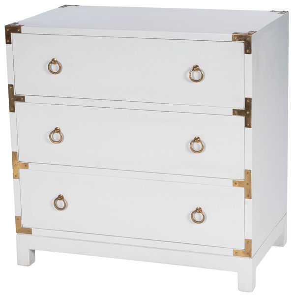 Forster Glossy White Campaign Chest, image 4