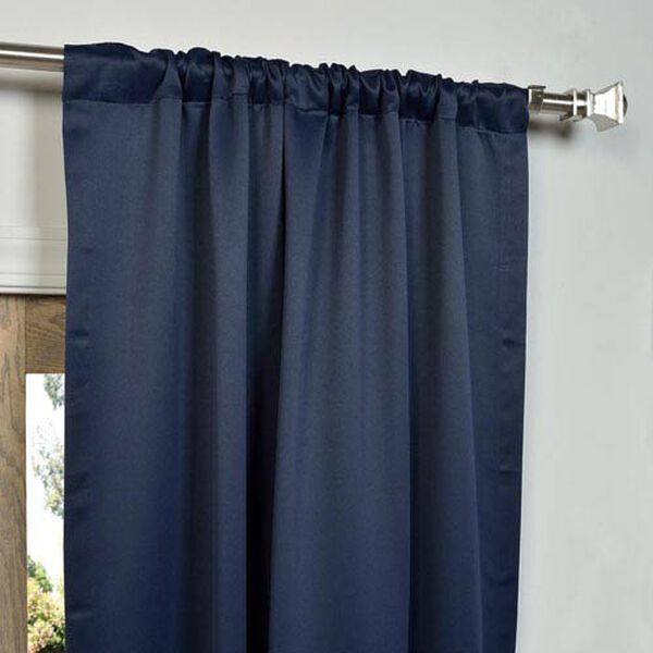Eclipse Navy 50 x 120-Inch Blackout Curtain Pair 2 Panel, image 2