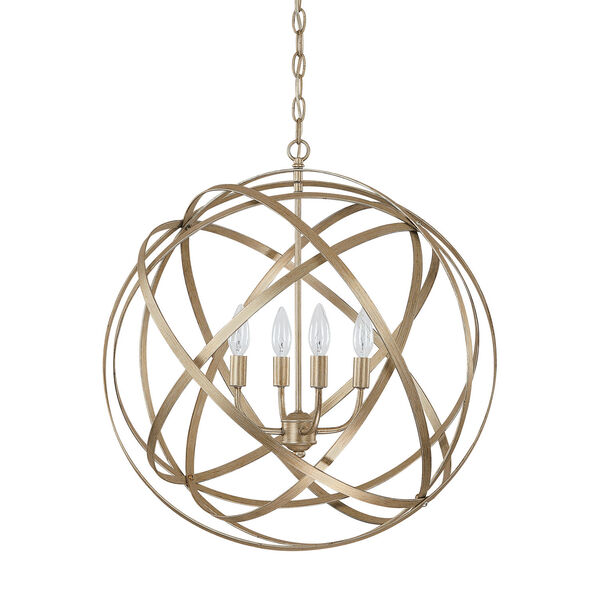 Axis Winter Gold Four Light Pendant, image 1