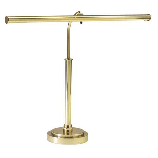 Polished Brass 16-Inch LED Piano and Desk Lamp, image 1