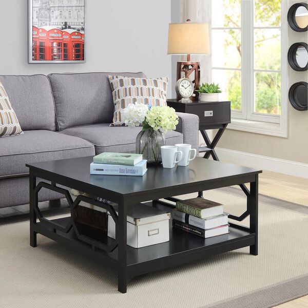 Selby Black Square 36-Inch Coffee Table, image 1