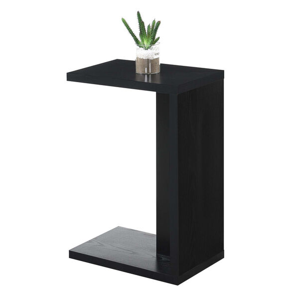 Northfield Black 16-Inch C Shaped End Table, image 2