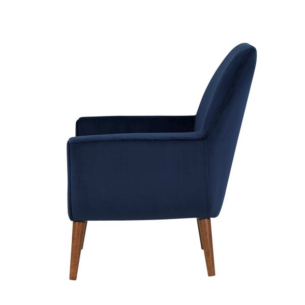 Accera Navy Blue Velvet Arm Chair, image 6