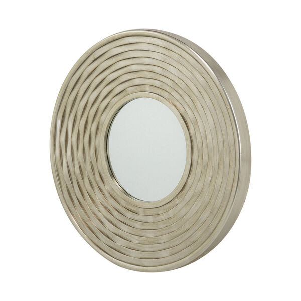 Silver 31-Inch Round Wall Mirror, image 3