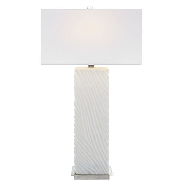 Pillar White One-Light Table Lamp, image 1