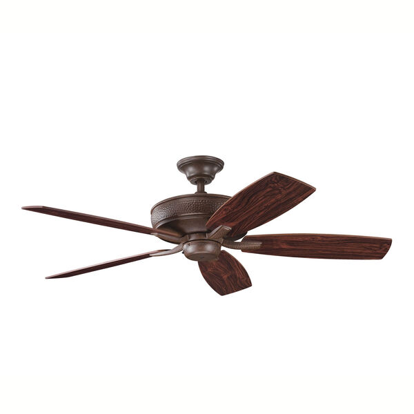 Monarch II Tannery Bronze 52-Inch Energy Star Ceiling Fan with Reversible Teak/Cherry Blades, image 1