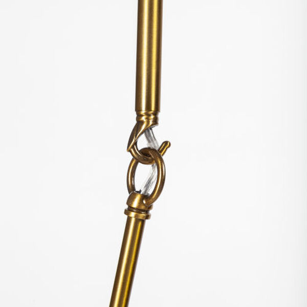 Desousa II Brass Toned Metal Multiarm Three-Light LED Chandelier, image 5