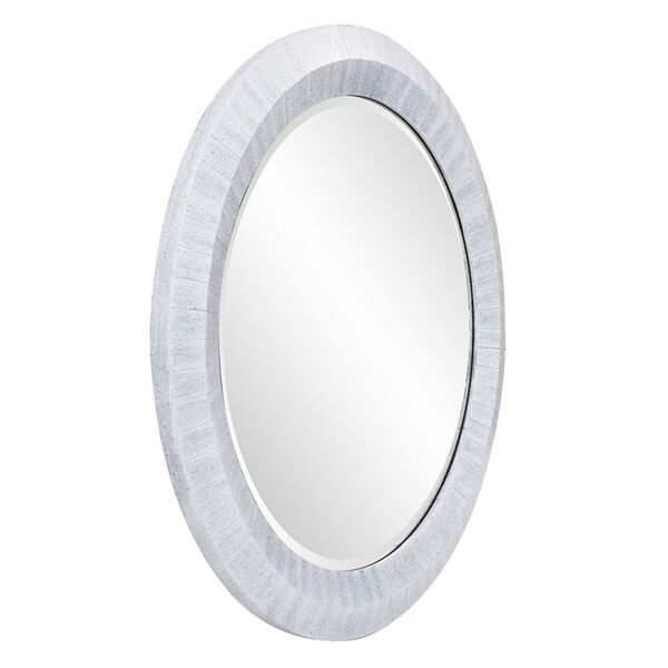 Grayson Blue Gray Round Wall Mirror, image 3