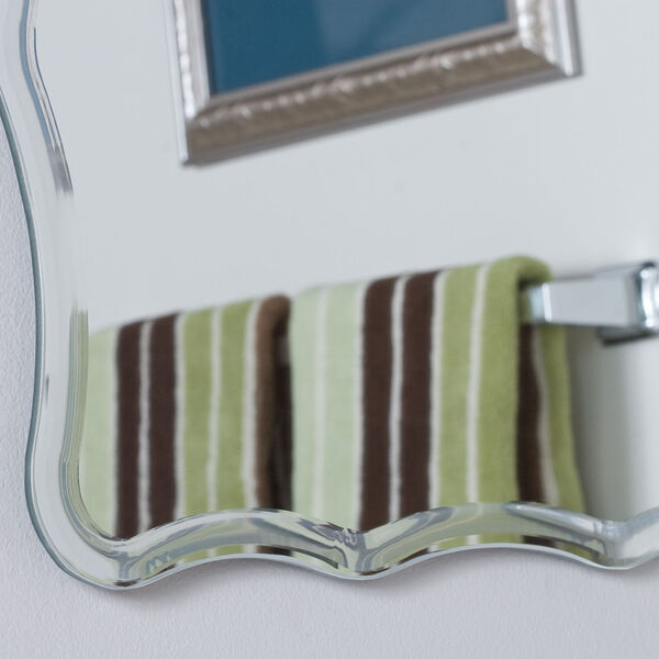 Ridge Silver 24 x 40-Inch Rectangular Frameless Bathroom Mirror, image 2