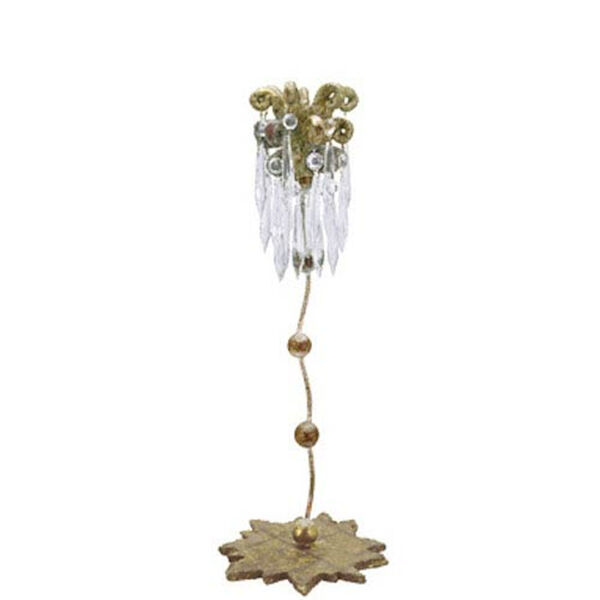 Venetian Distressed Gold 18.5-Inch Candlestick, image 1