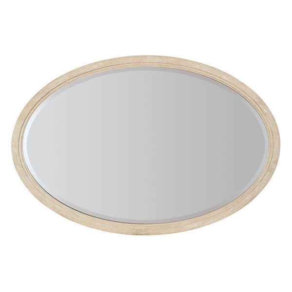 Nouveau Chic Sandstone Oval Mirror, image 1