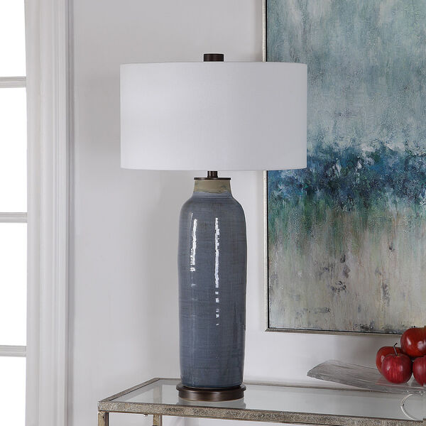 Vicente Slate Blue One-Light Table Lamp, image 6