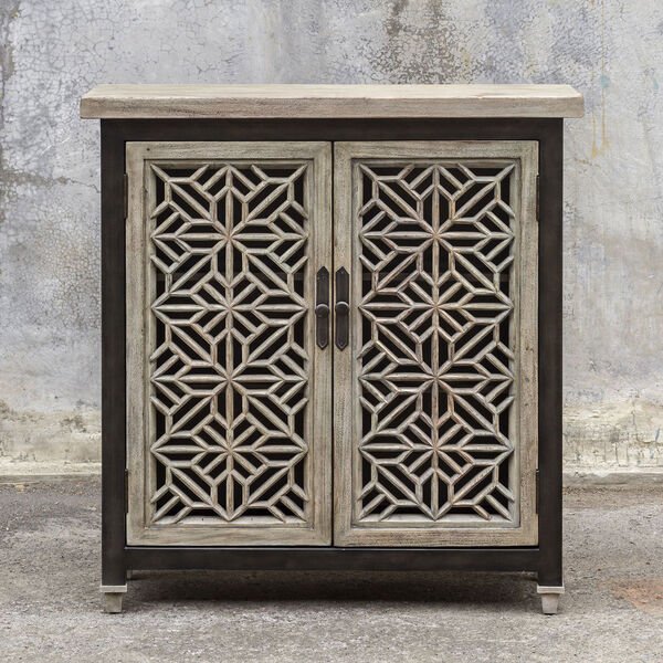 Branwen Aged White Accent Cabinet, image 3