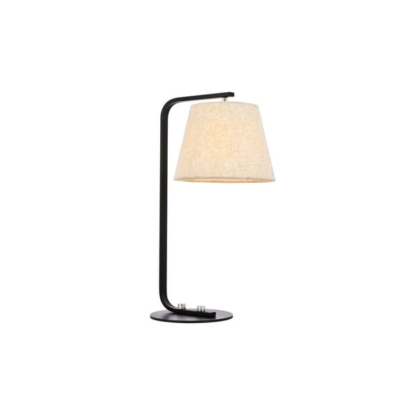 Tomlinson Black and White One-Light Table Lamp, image 1