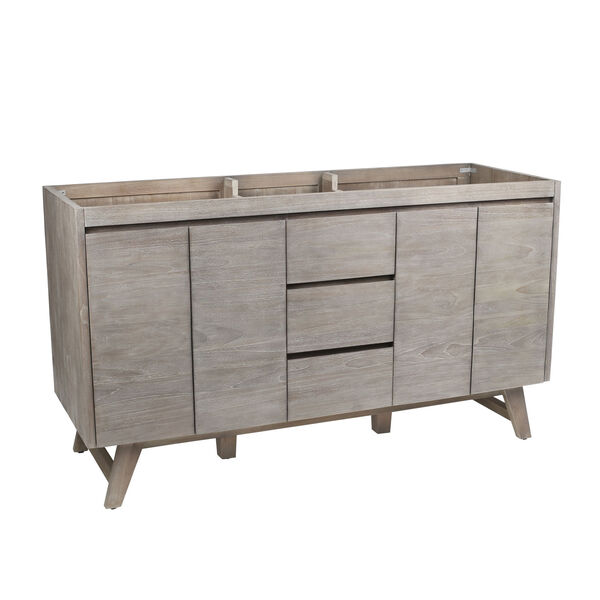 Coventry 60 inch Vanity Only in Gray Teak, image 2
